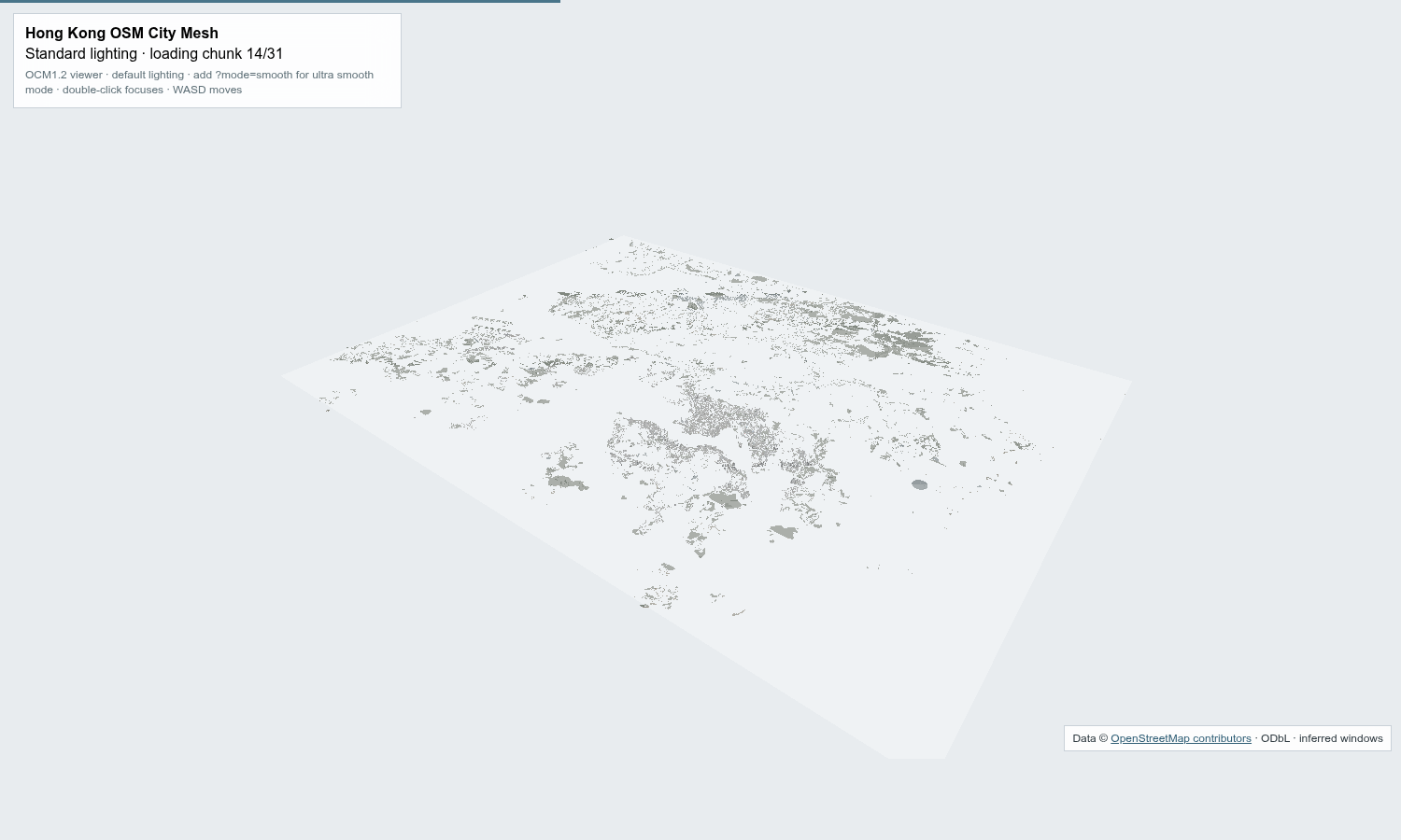 Hong Kong OCM city mesh preview