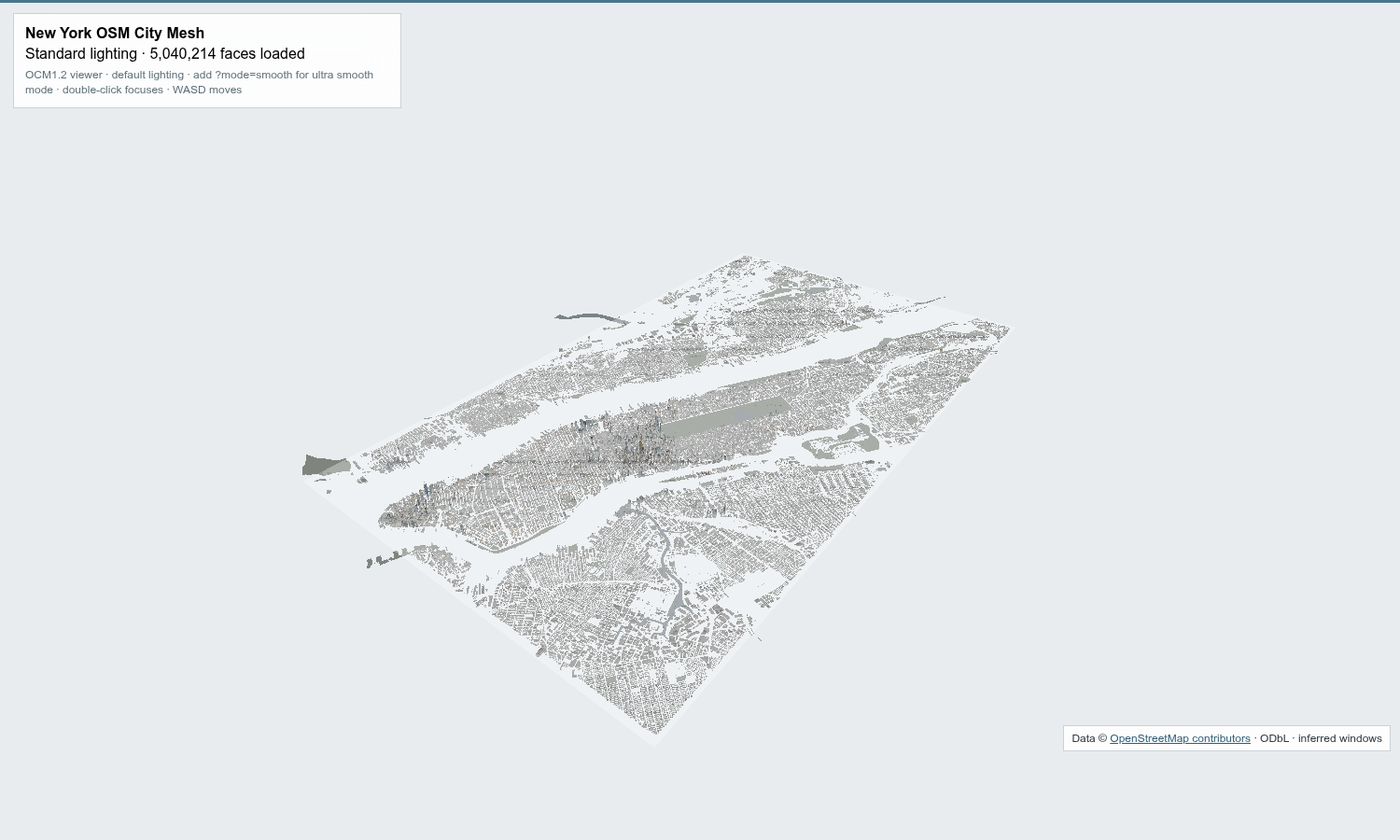 New York OCM city mesh preview